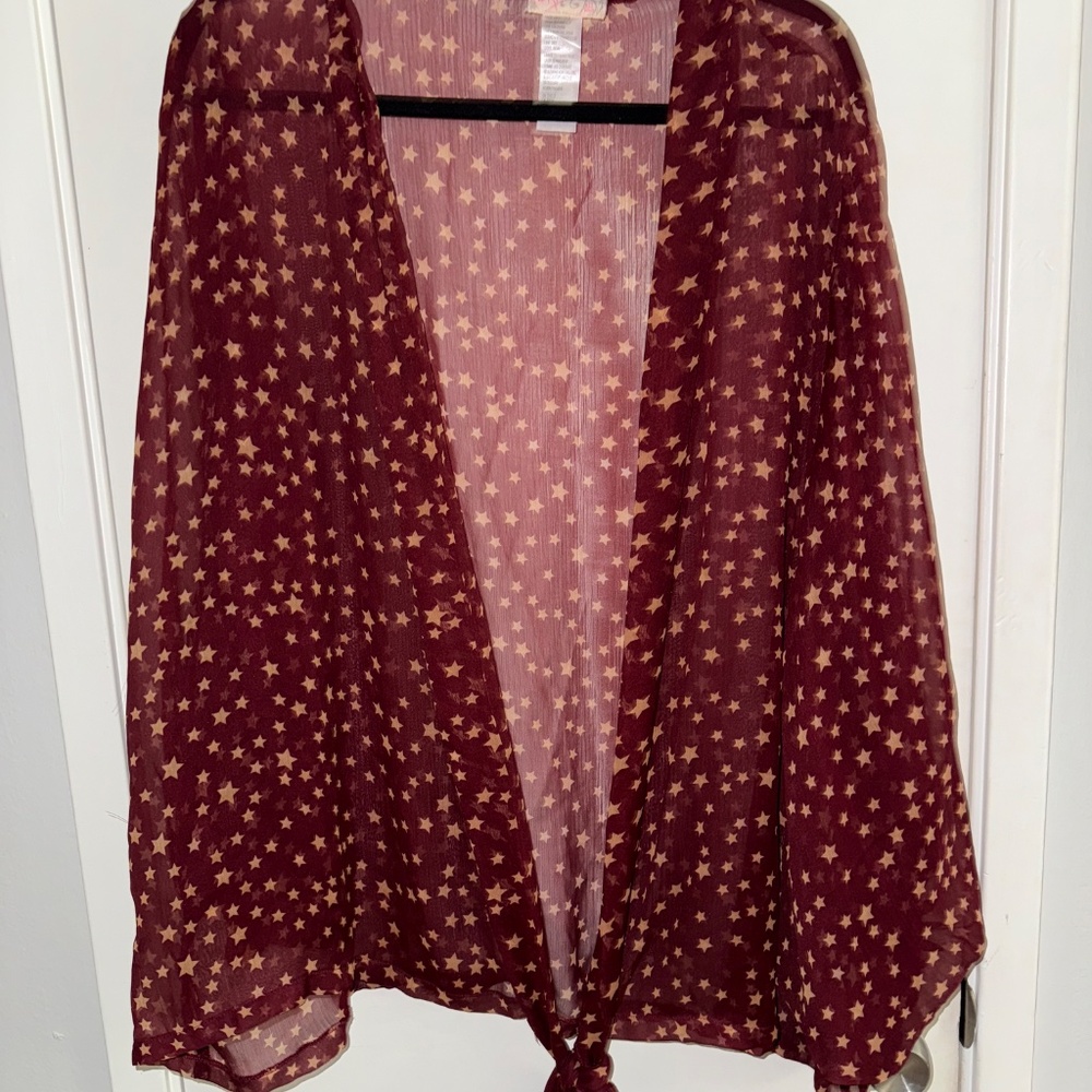 Kimono sheer top